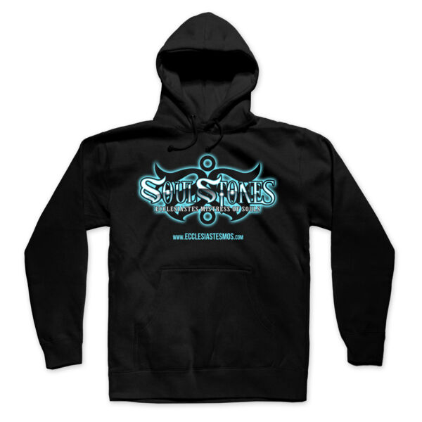 SOULSTONES LOGO - PREMIUM MEN'S/UNISEX PULLOVER HOODIE - BLACK Thumbnail