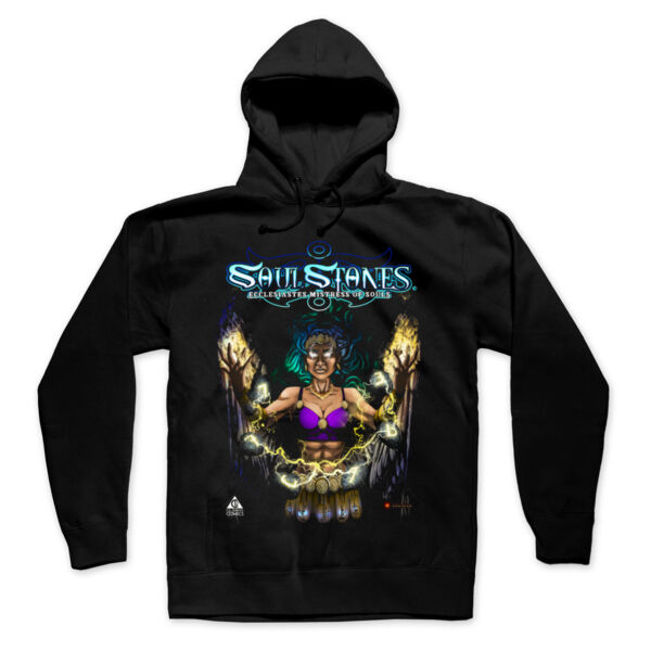 SOUL STONES - PREMIUM UNISEX PULLOVER HOODIE - BLACK Thumbnail